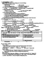 Tổng hợp đề thi đại học kì 2 môn Hóa học